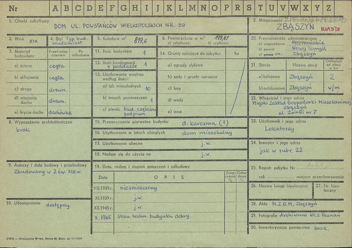 Karta zielona, skan nr 1