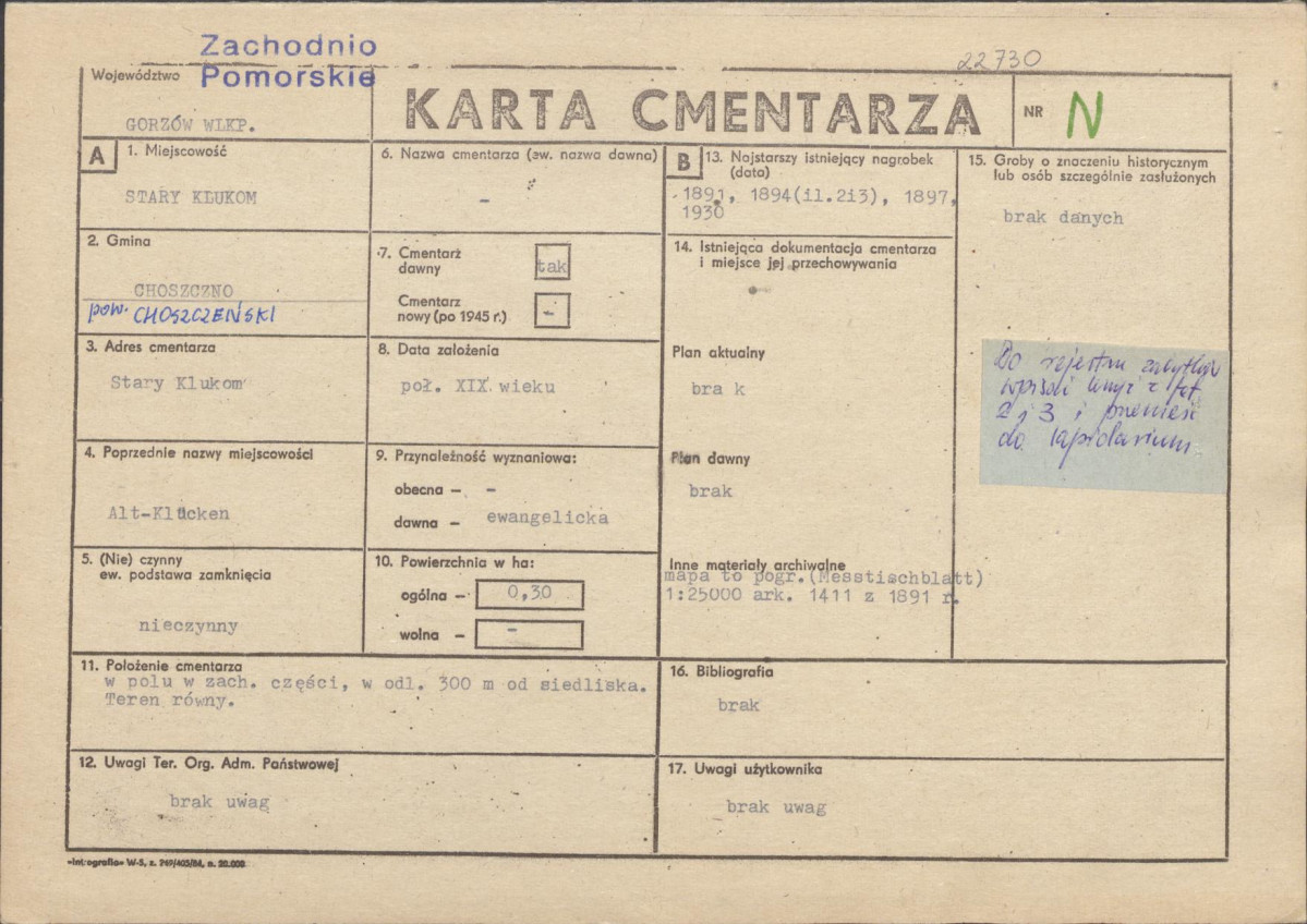 Karta cmentarza, skan nr 1