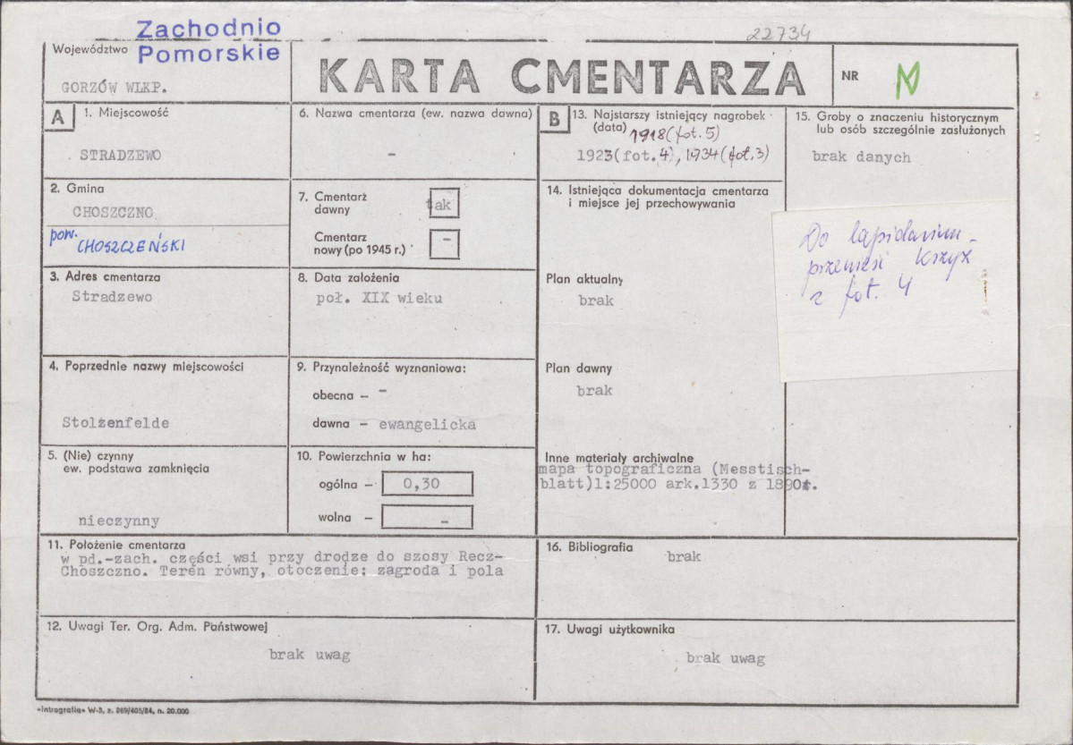 Karta cmentarza, skan nr 1
