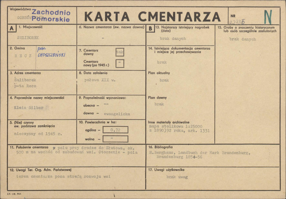 Karta cmentarza, skan nr 1