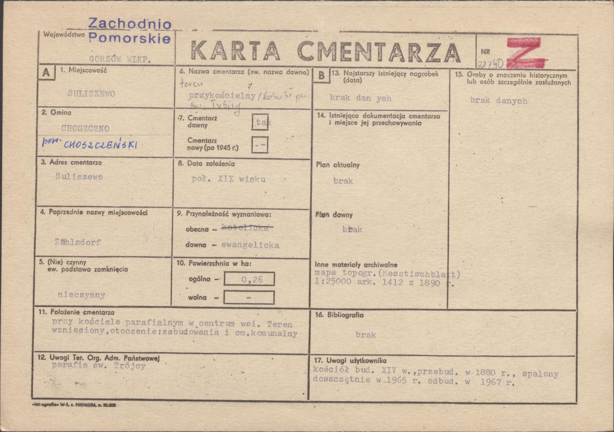Karta cmentarza, skan nr 1