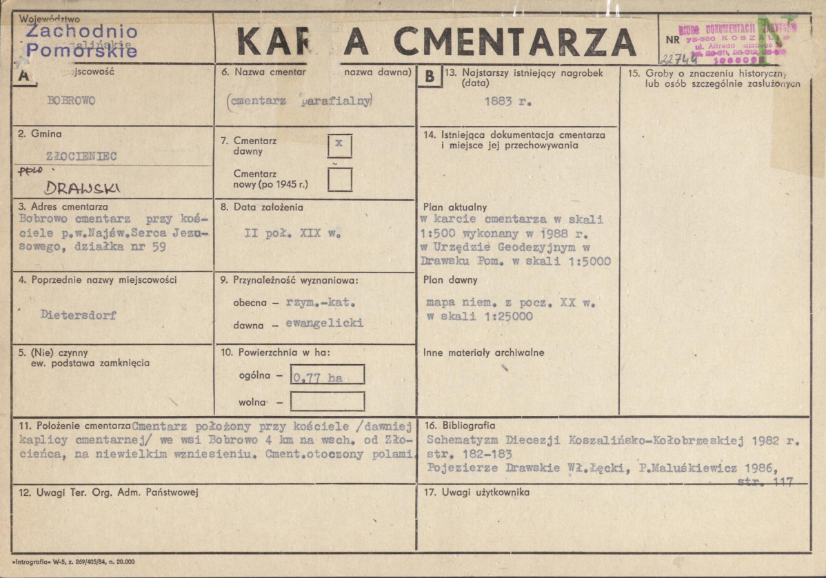 Karta cmentarza, skan nr 1