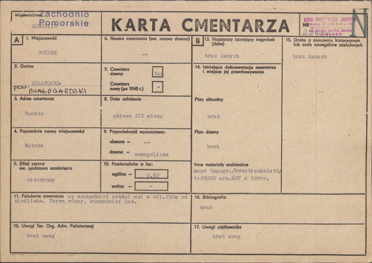 Karta cmentarza, skan nr 1
