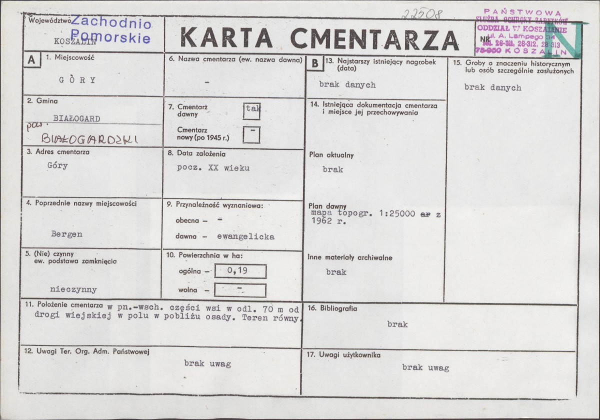 Karta cmentarza, skan nr 1