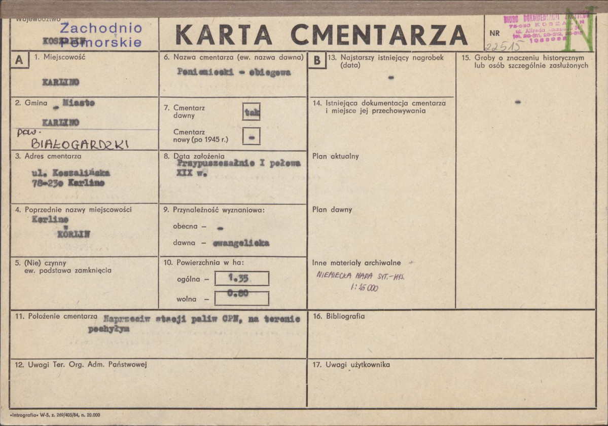 Karta cmentarza, skan nr 1