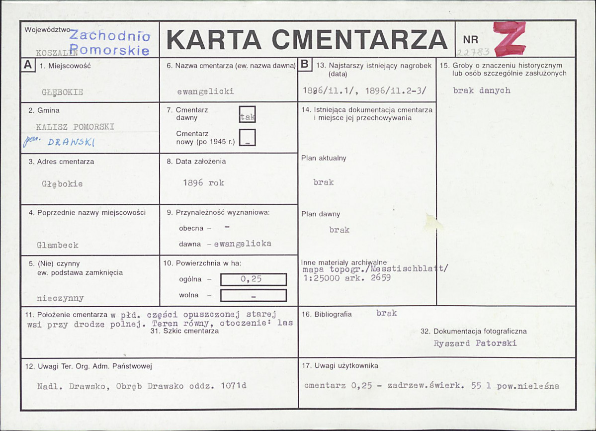 Karta cmentarza, skan nr 1
