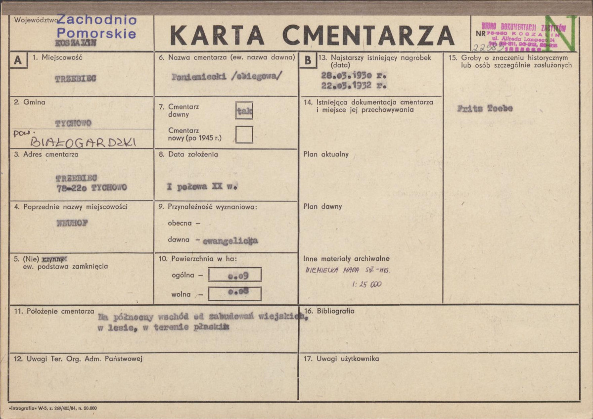 Karta cmentarza, skan nr 1