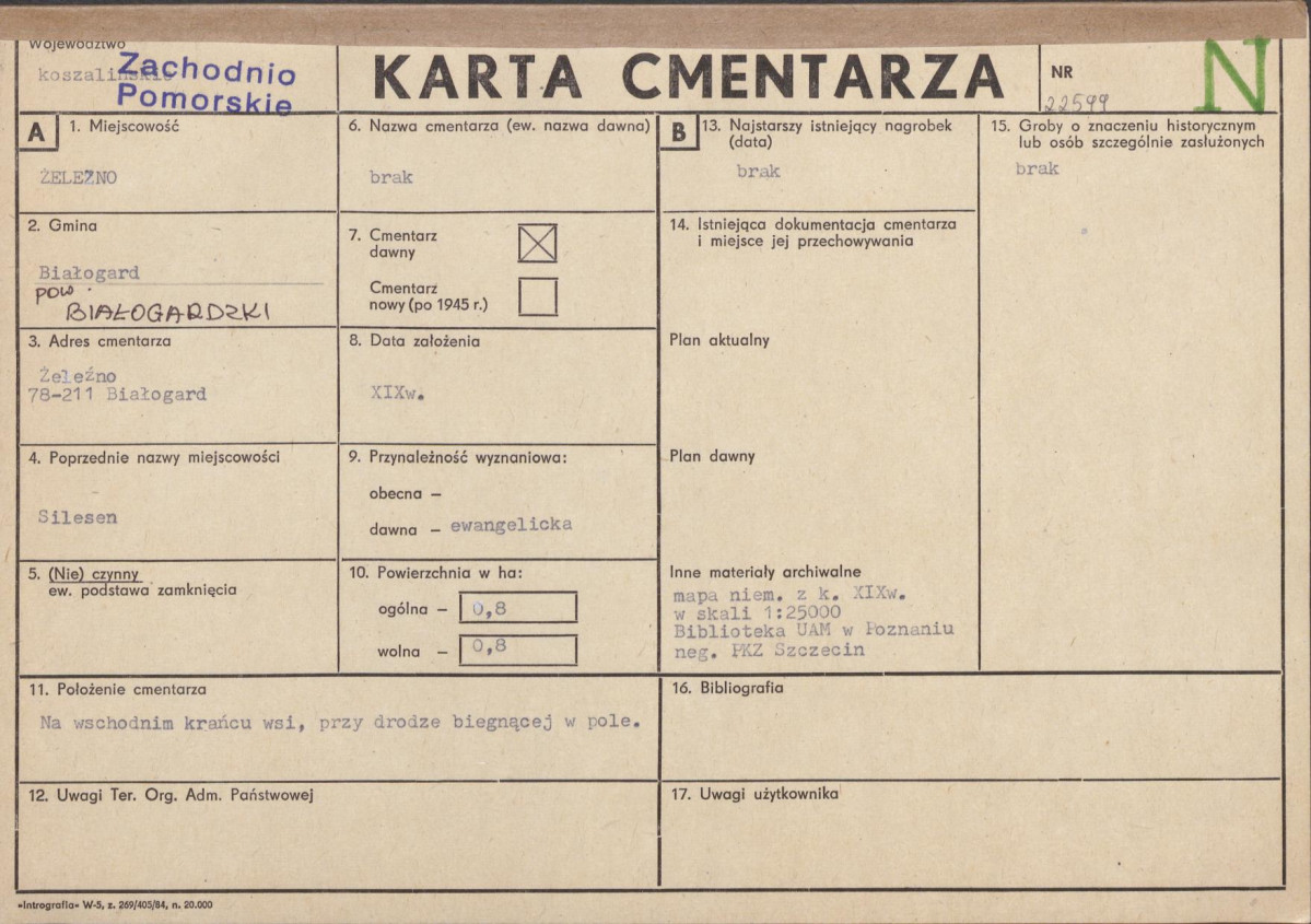 Karta cmentarza, skan nr 1