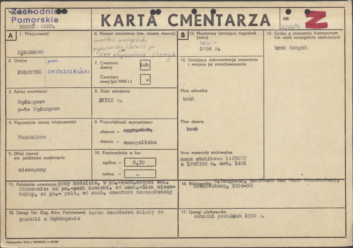 Karta cmentarza, skan nr 1