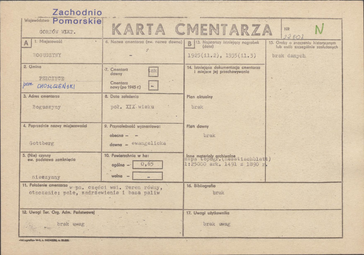 Karta cmentarza, skan nr 1