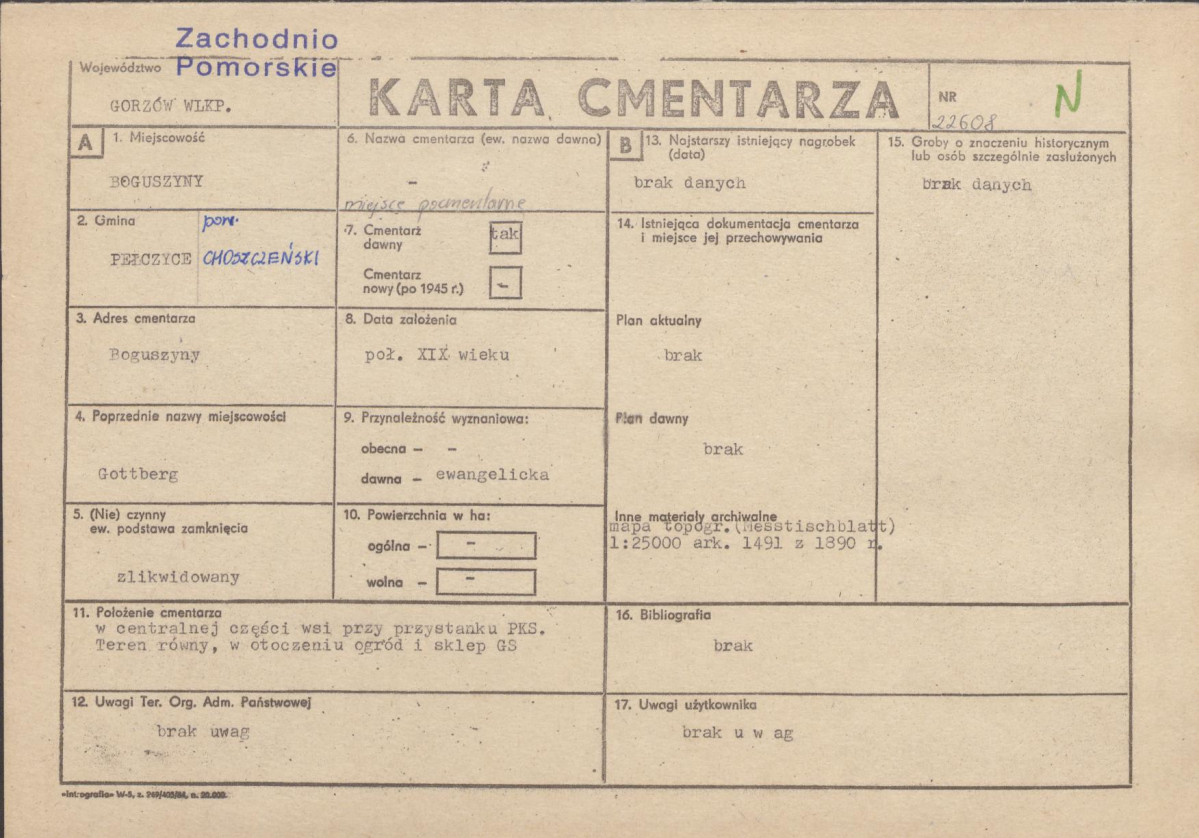 Karta cmentarza, skan nr 1