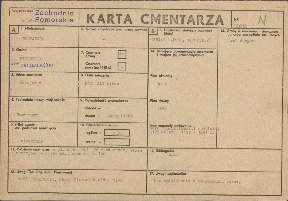 Karta cmentarza, skan nr 1