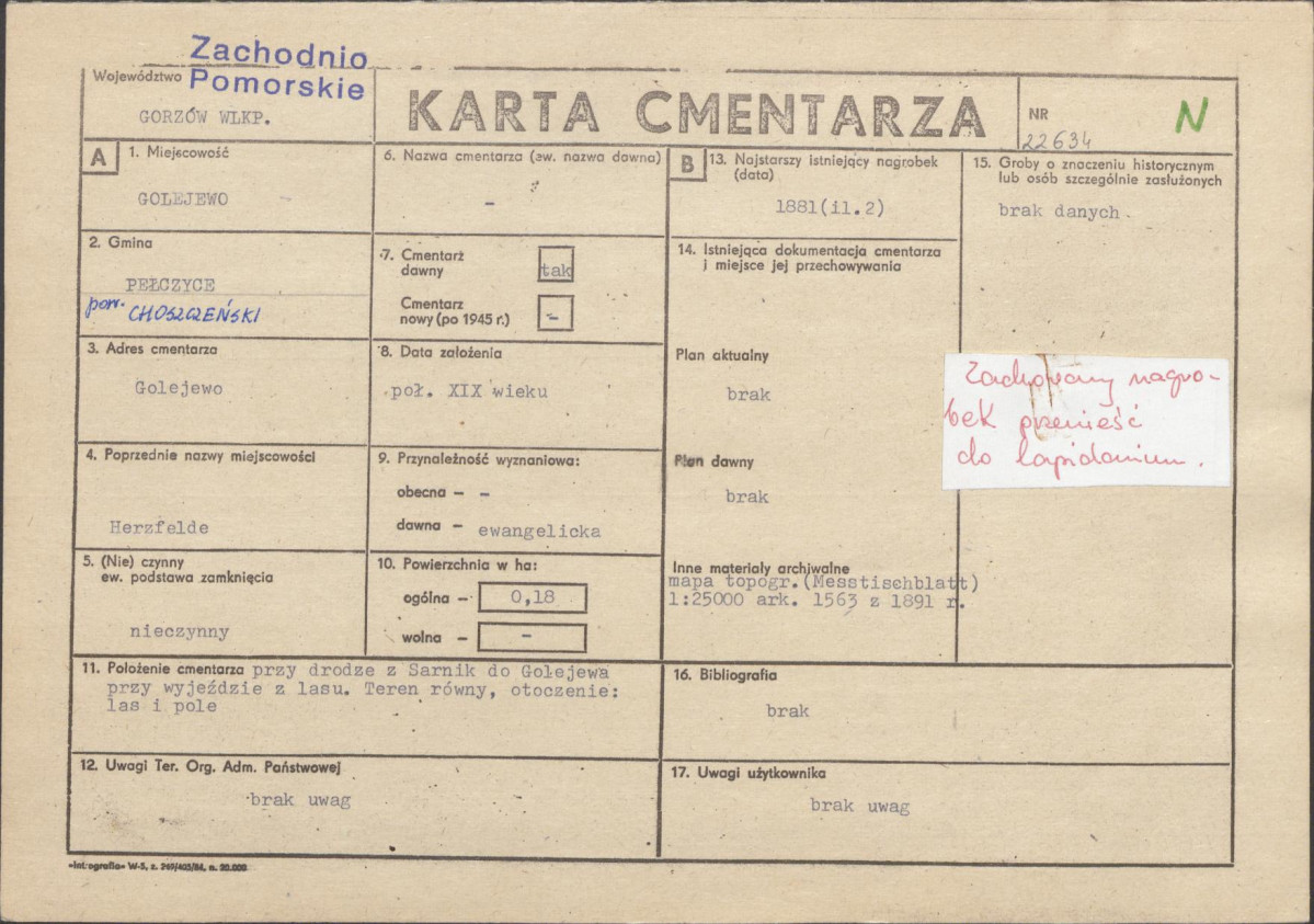 Karta cmentarza, skan nr 1