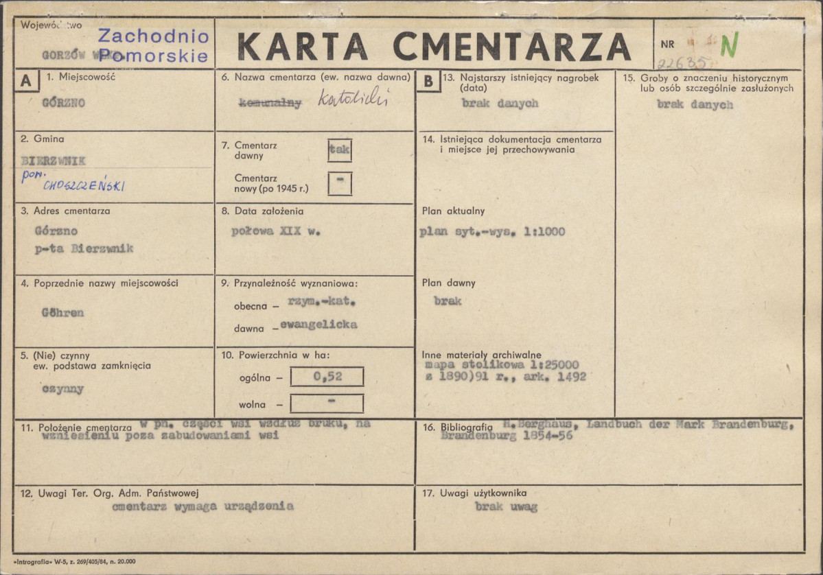 Karta cmentarza, skan nr 1