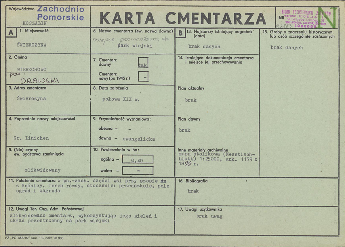 Karta cmentarza, skan nr 1