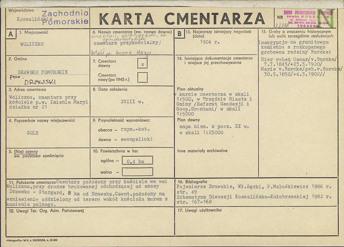 Karta cmentarza, skan nr 1