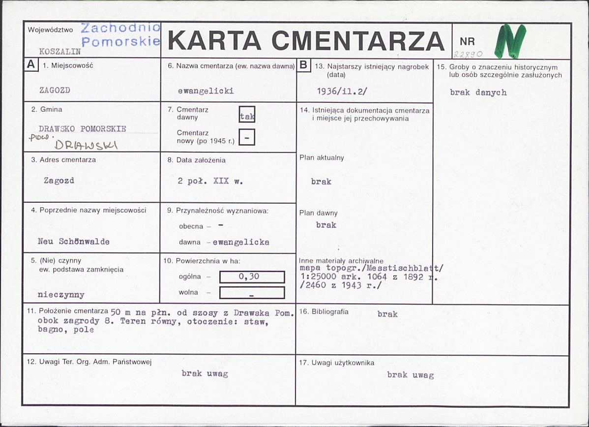 Karta cmentarza, skan nr 1