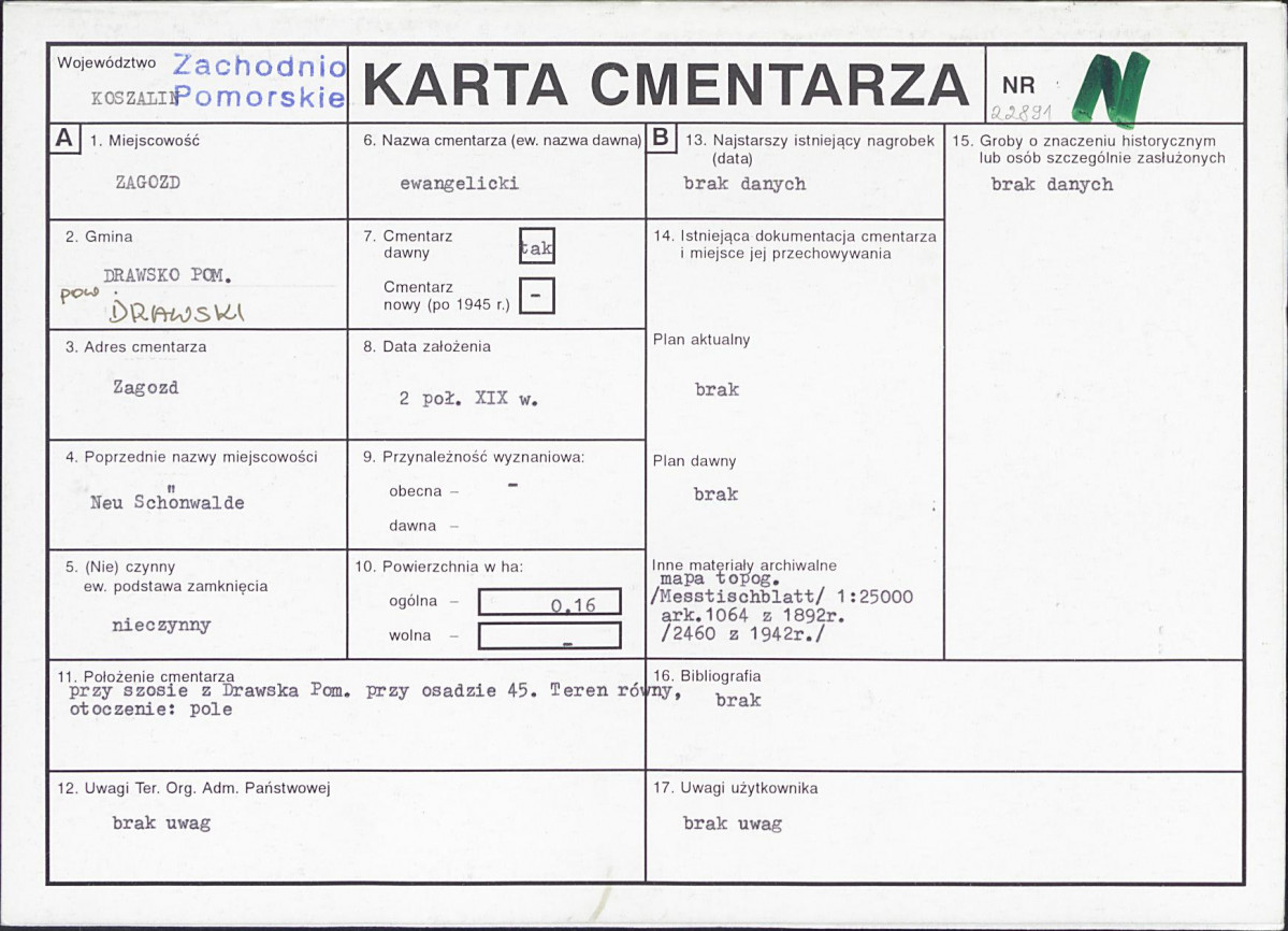 Karta cmentarza, skan nr 1