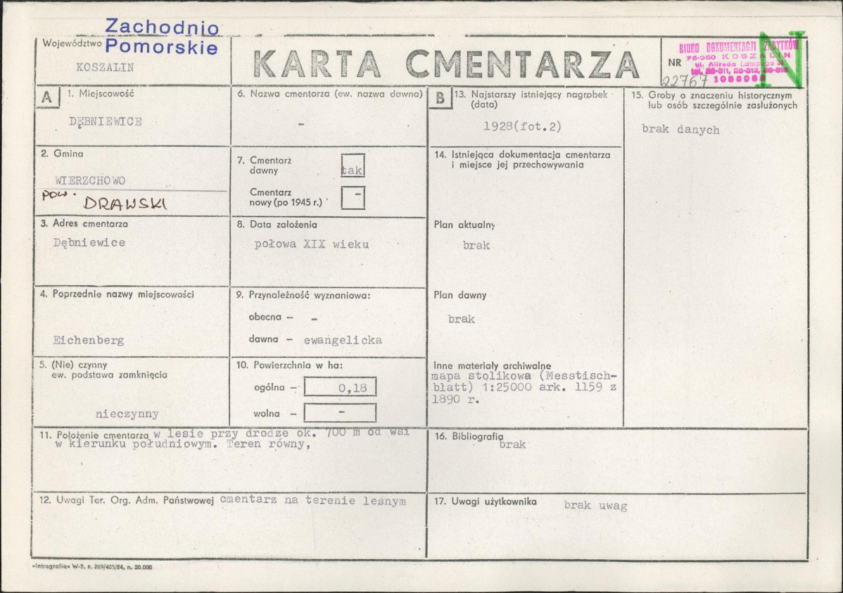 Karta cmentarza, skan nr 1