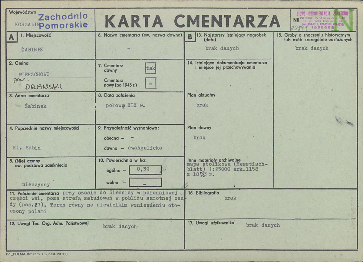 Karta cmentarza, skan nr 1