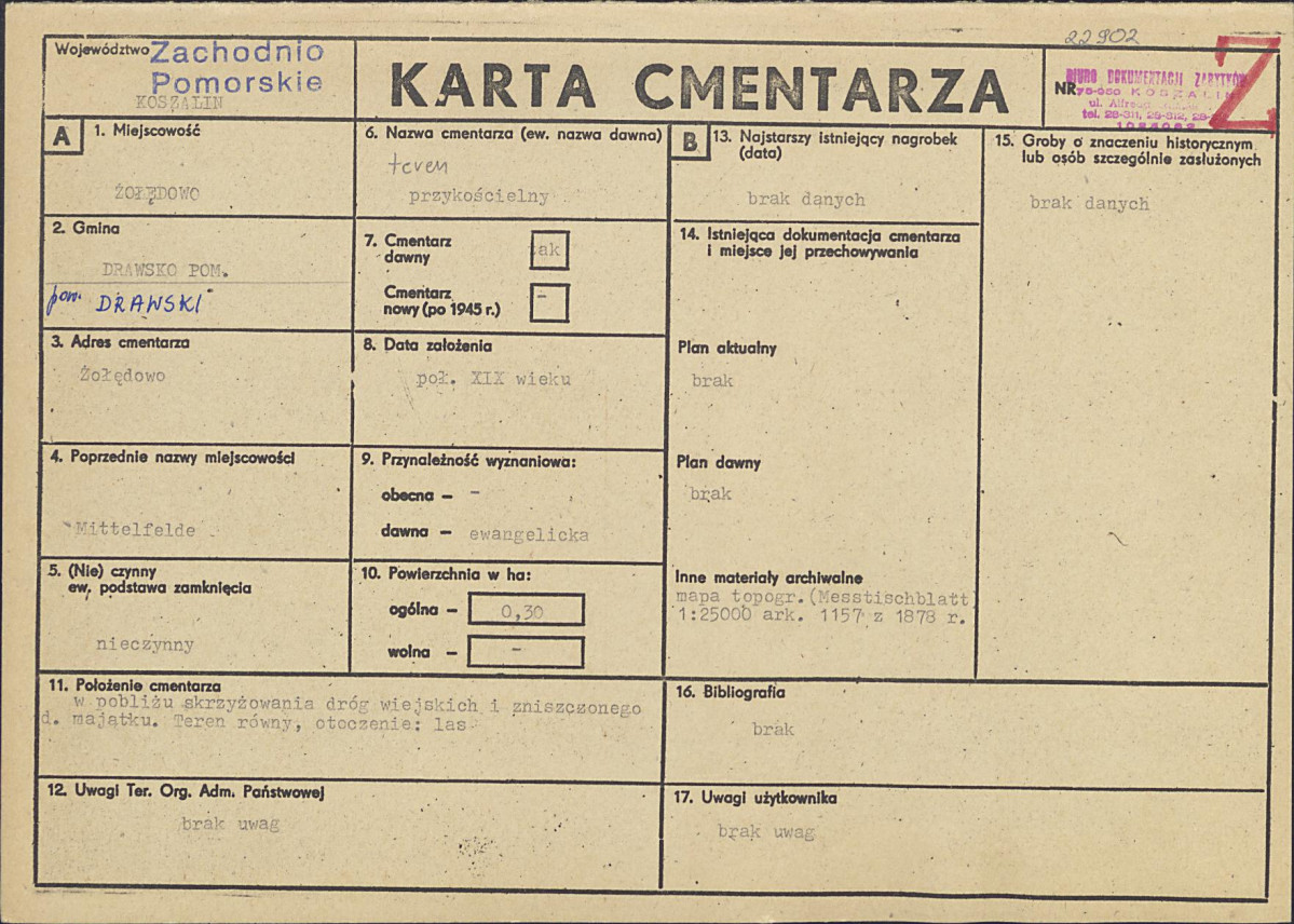 Karta cmentarza, skan nr 1