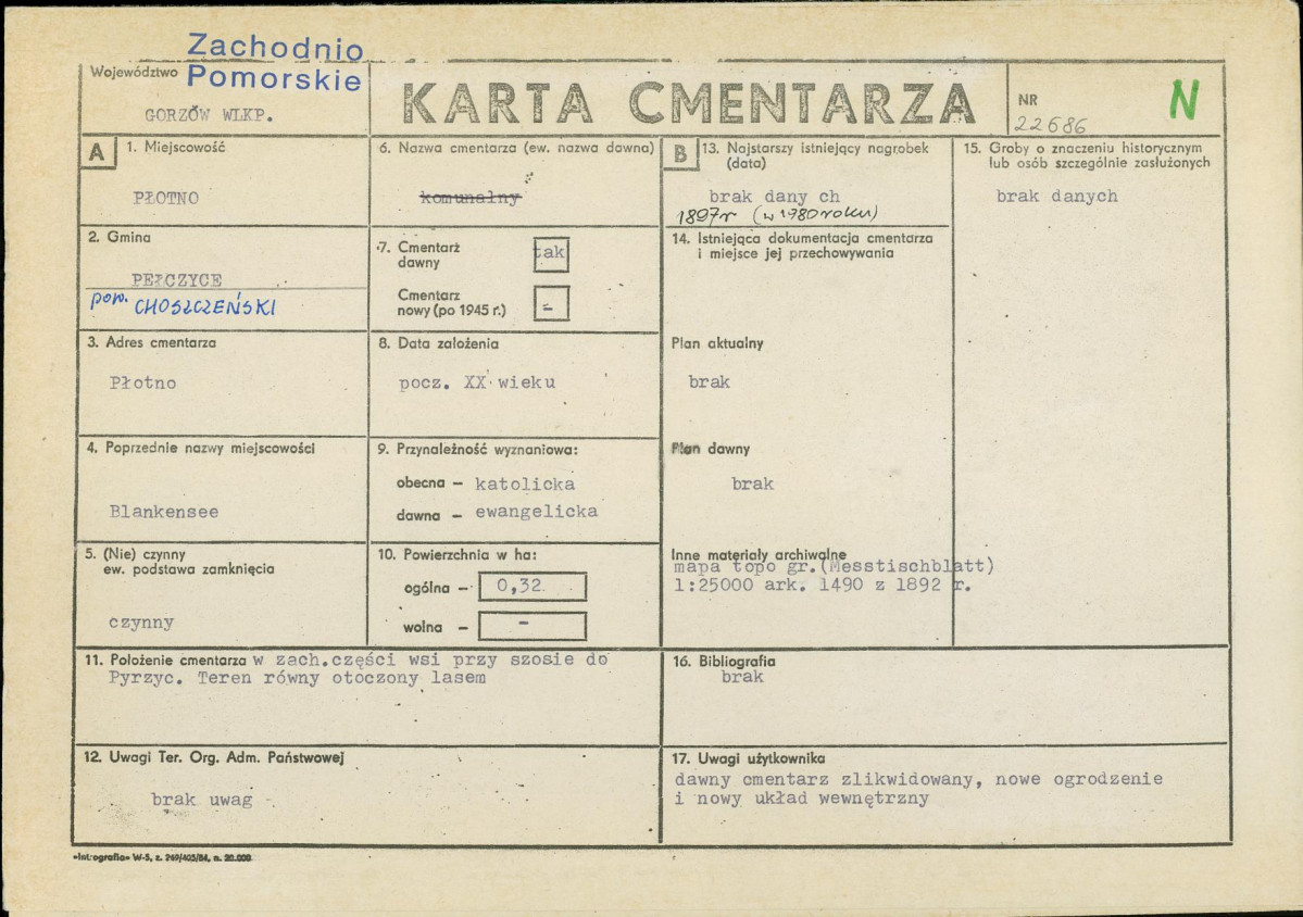 Karta cmentarza, skan nr 1