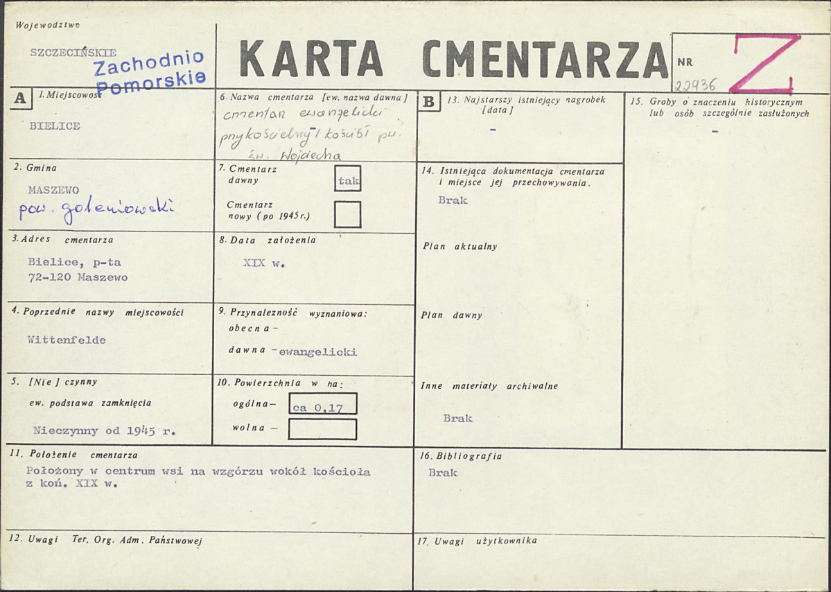 Karta cmentarza, skan nr 1