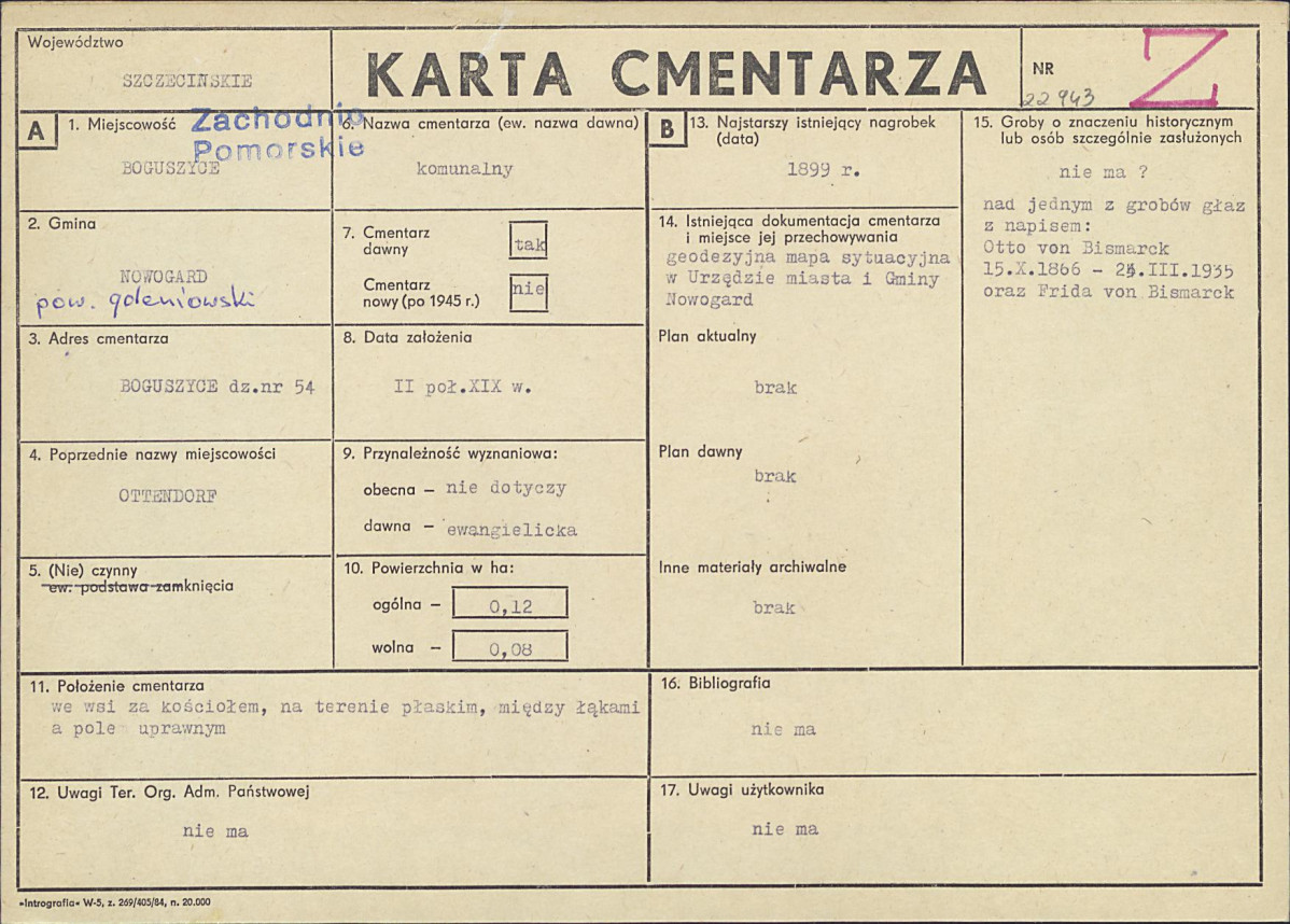 Karta cmentarza, skan nr 1