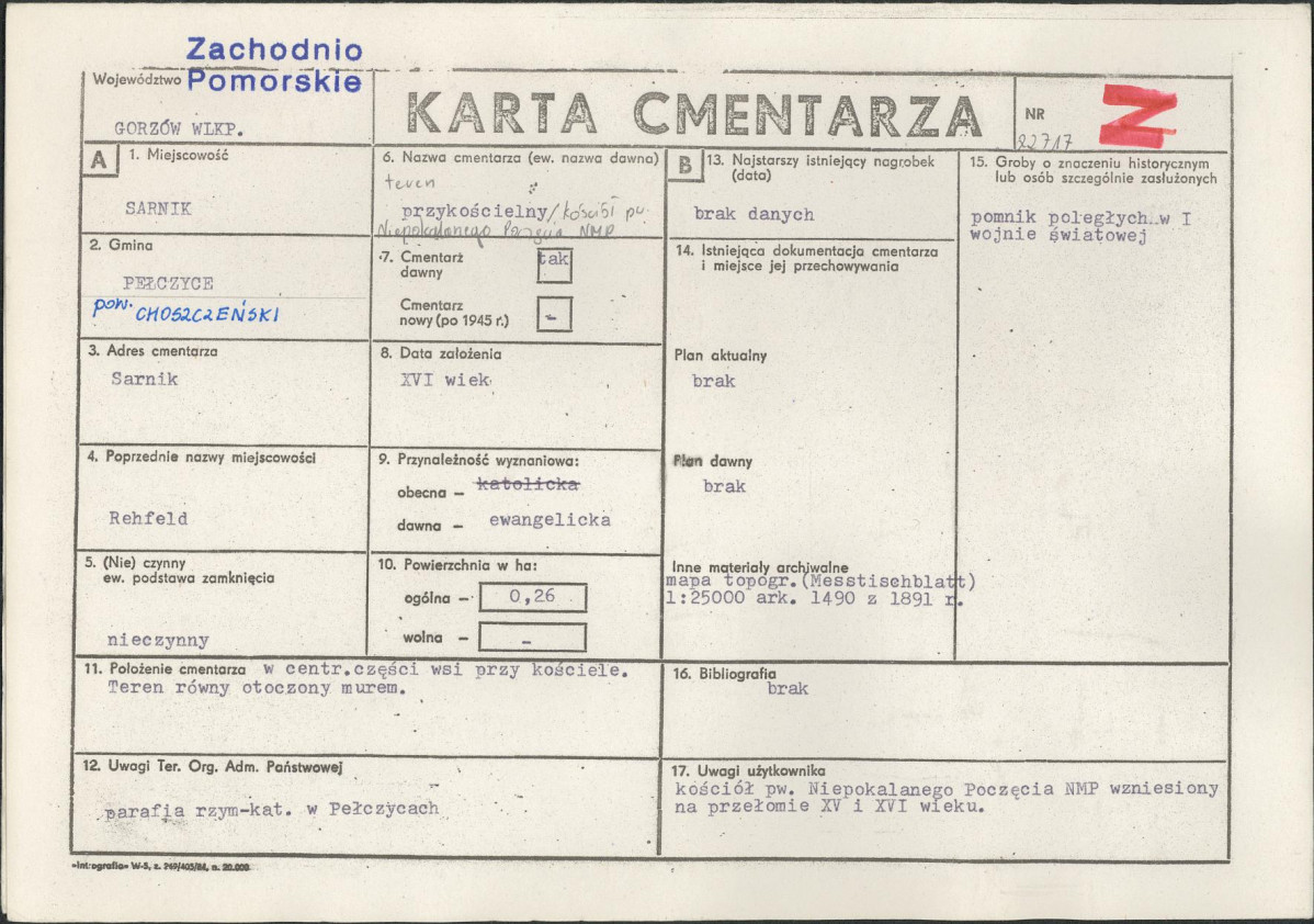 Karta cmentarza, skan nr 1