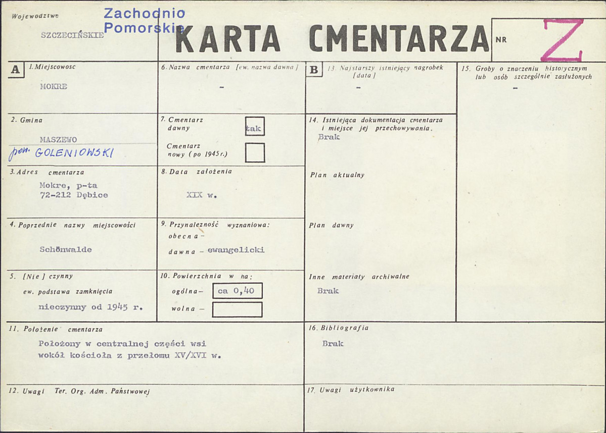 Karta cmentarza, skan nr 1