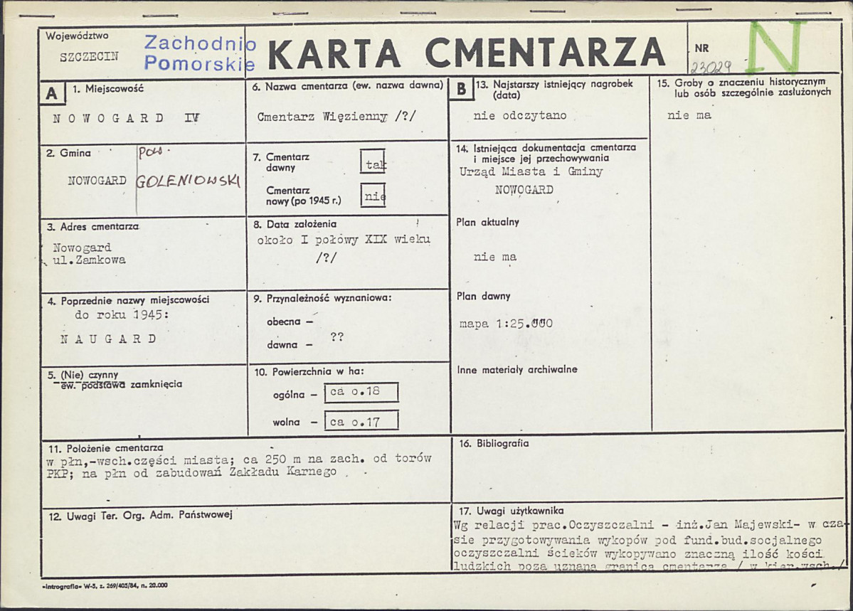 Karta cmentarza, skan nr 1