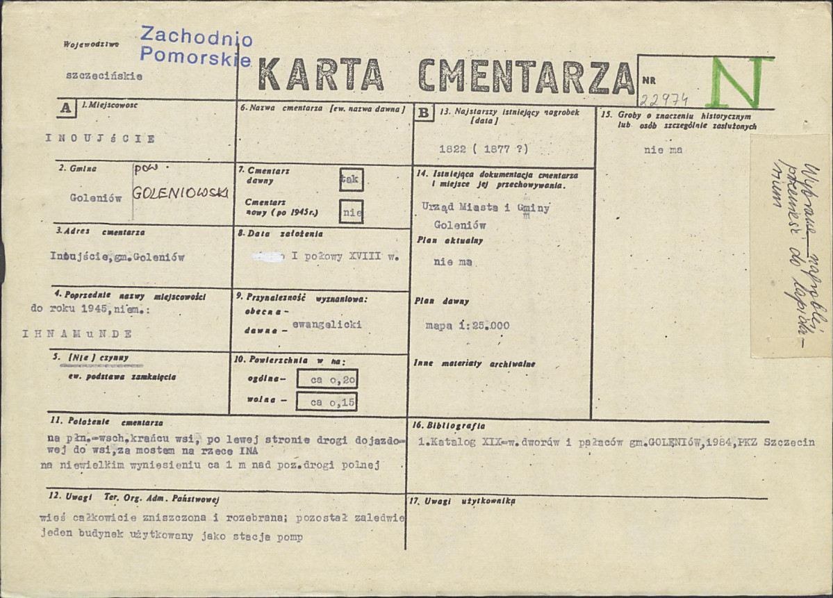 Karta cmentarza, skan nr 1