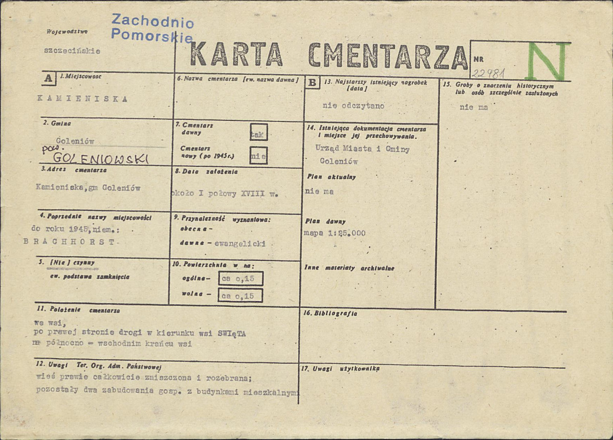 Karta cmentarza, skan nr 1