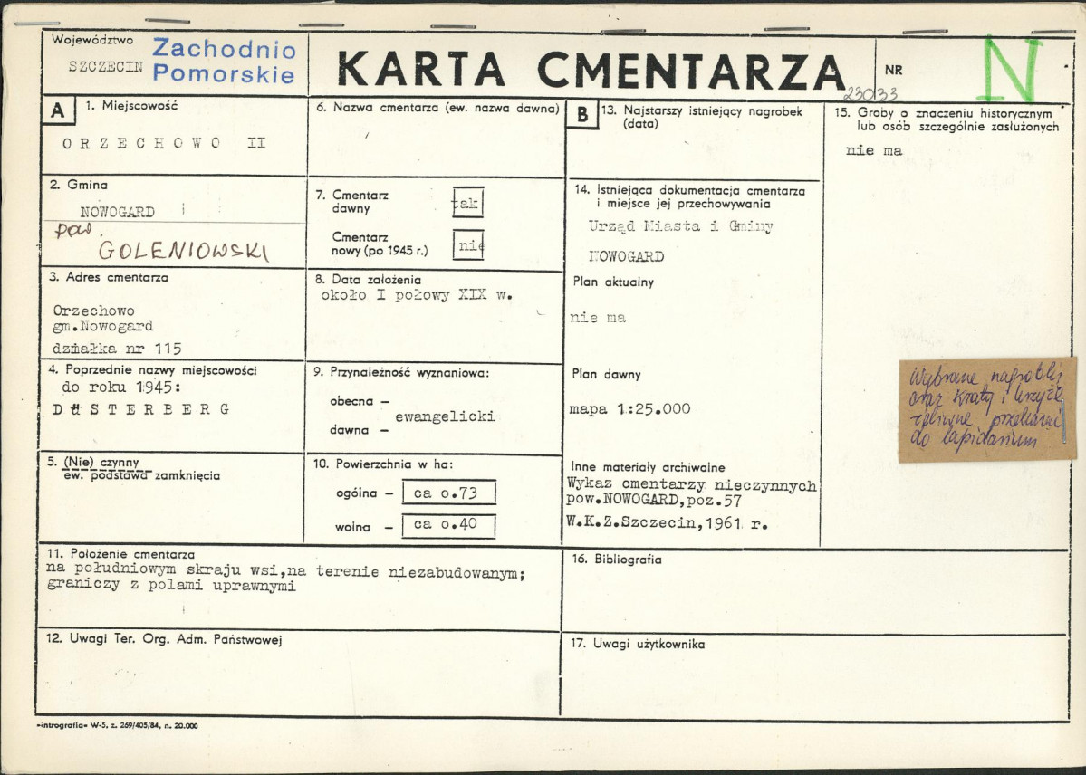 Karta cmentarza, skan nr 1