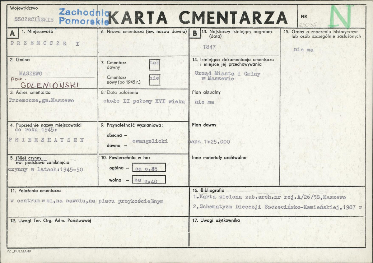 Karta cmentarza, skan nr 1