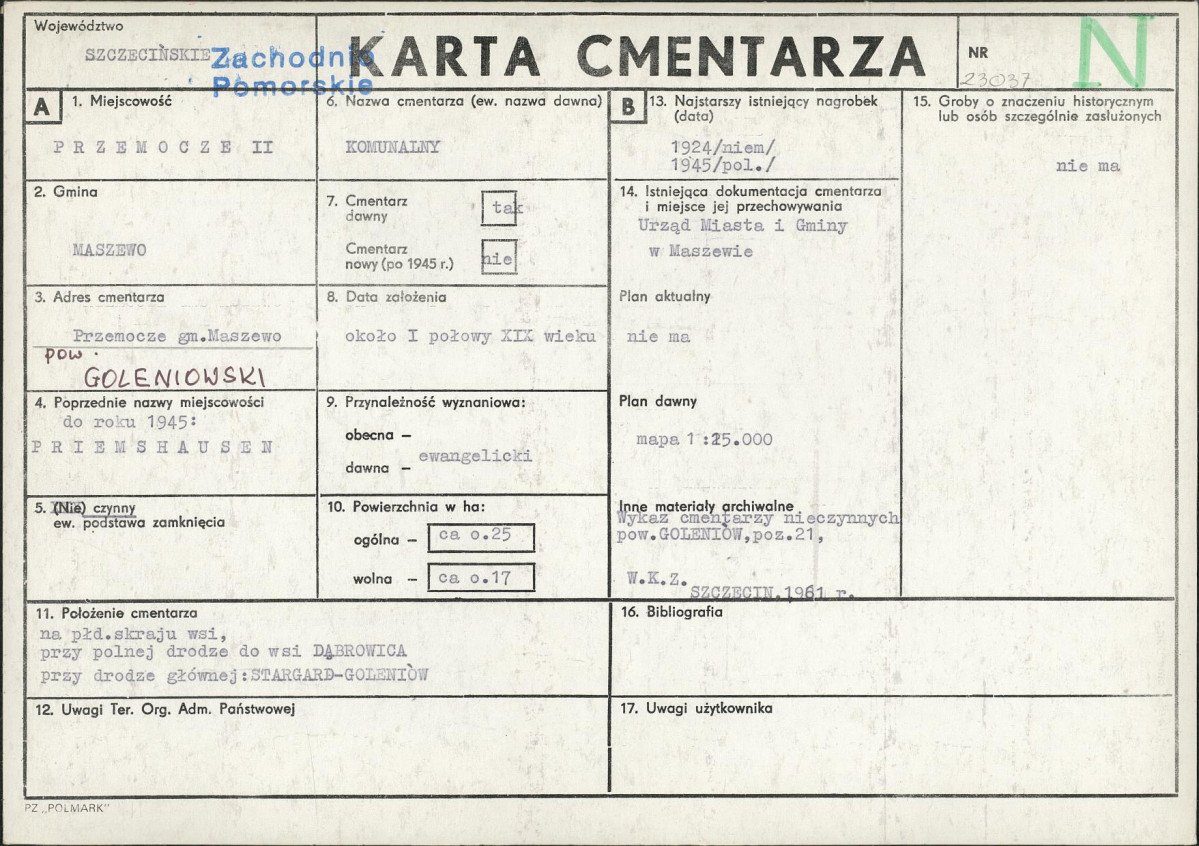 Karta cmentarza, skan nr 1