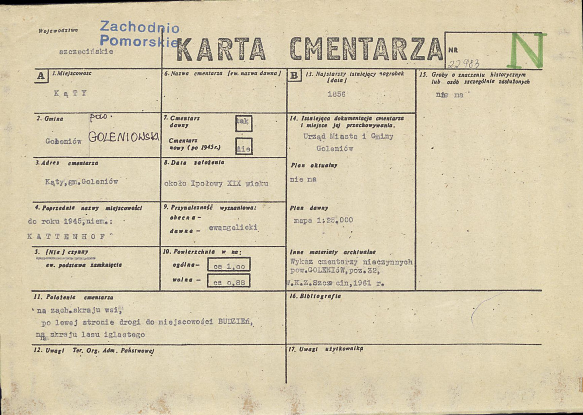 Karta cmentarza, skan nr 1