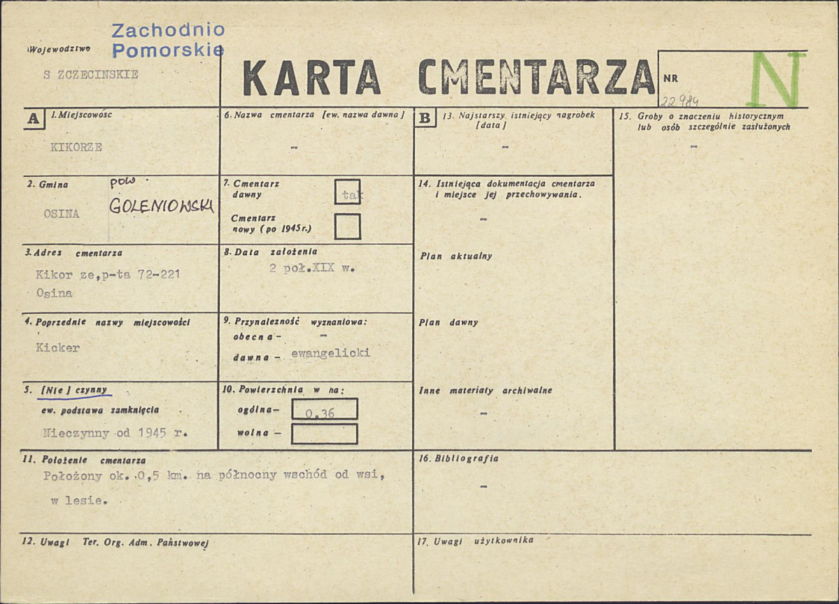 Karta cmentarza, skan nr 1