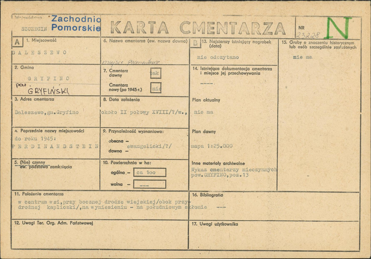 Karta cmentarza, skan nr 1
