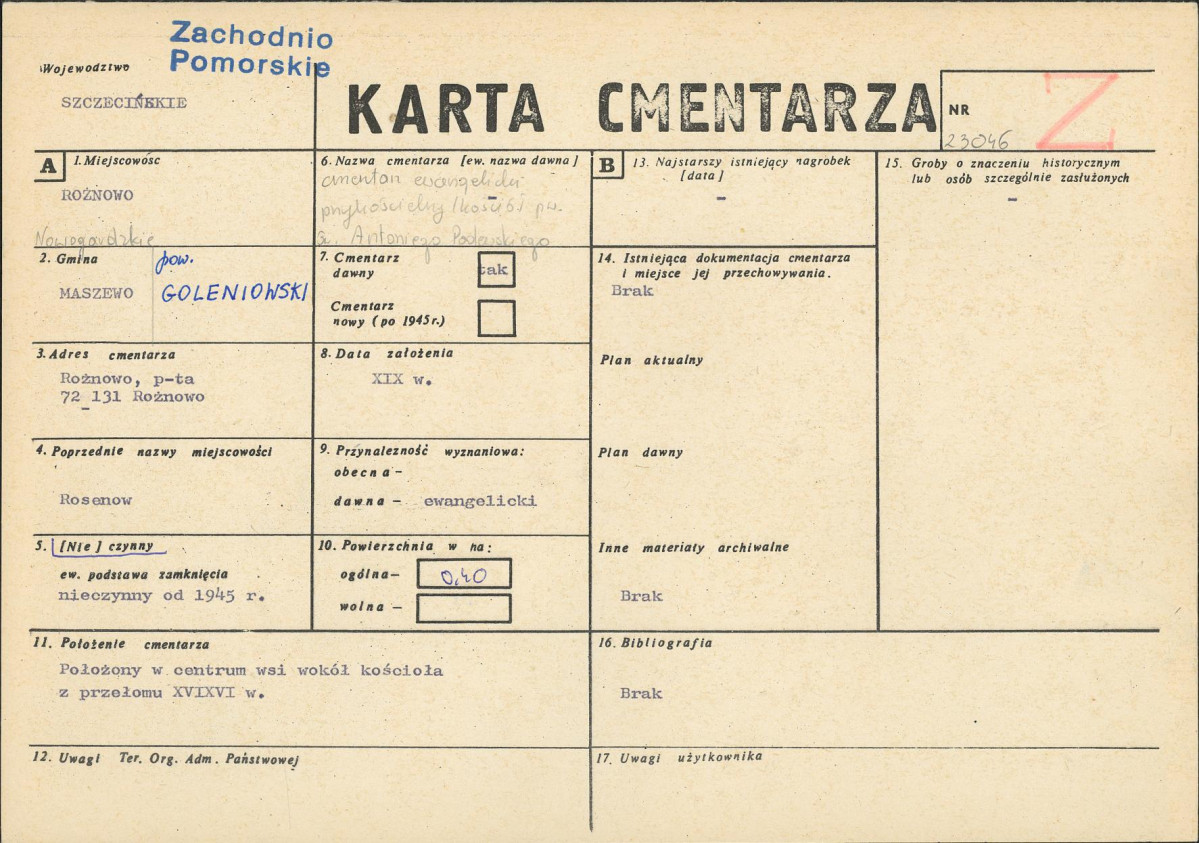 Karta cmentarza, skan nr 1