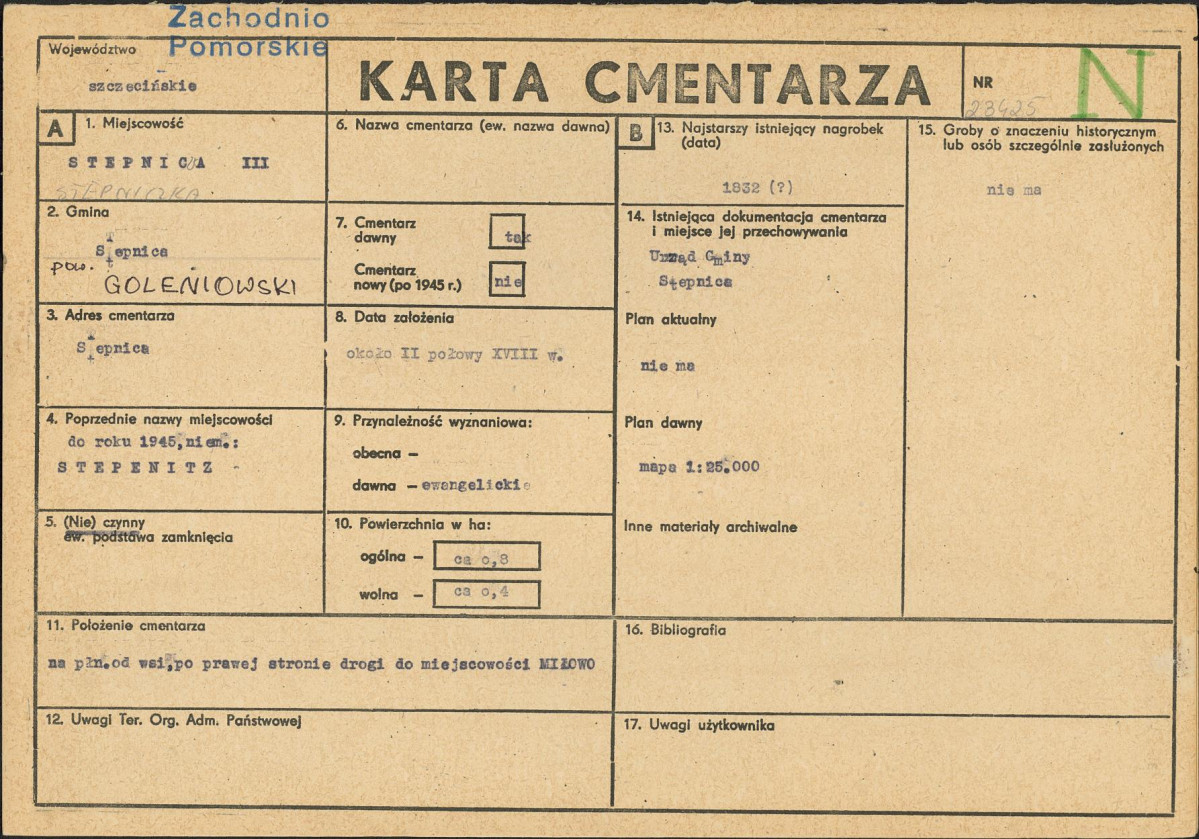 Karta cmentarza, skan nr 1