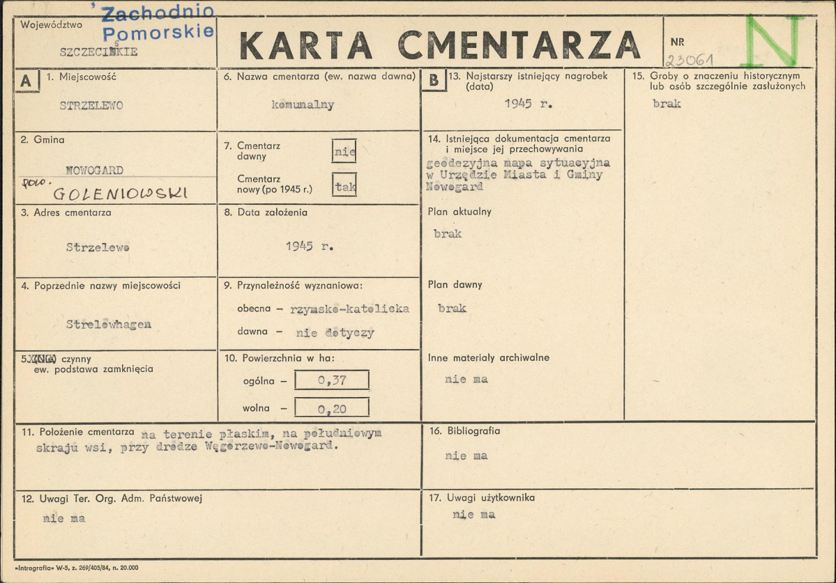 Karta cmentarza, skan nr 1