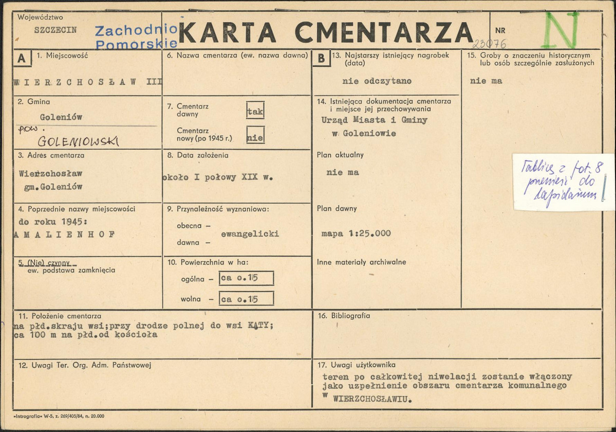 Karta cmentarza, skan nr 1