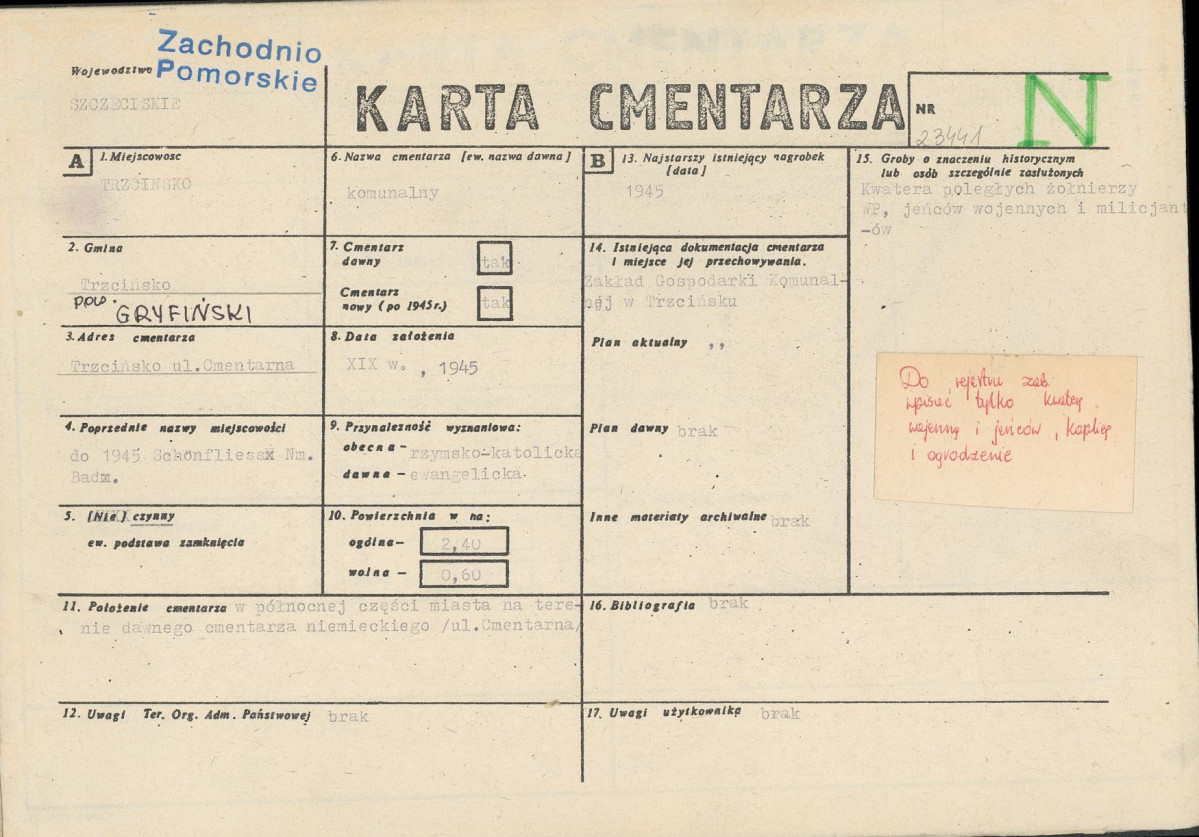 Karta cmentarza, skan nr 1
