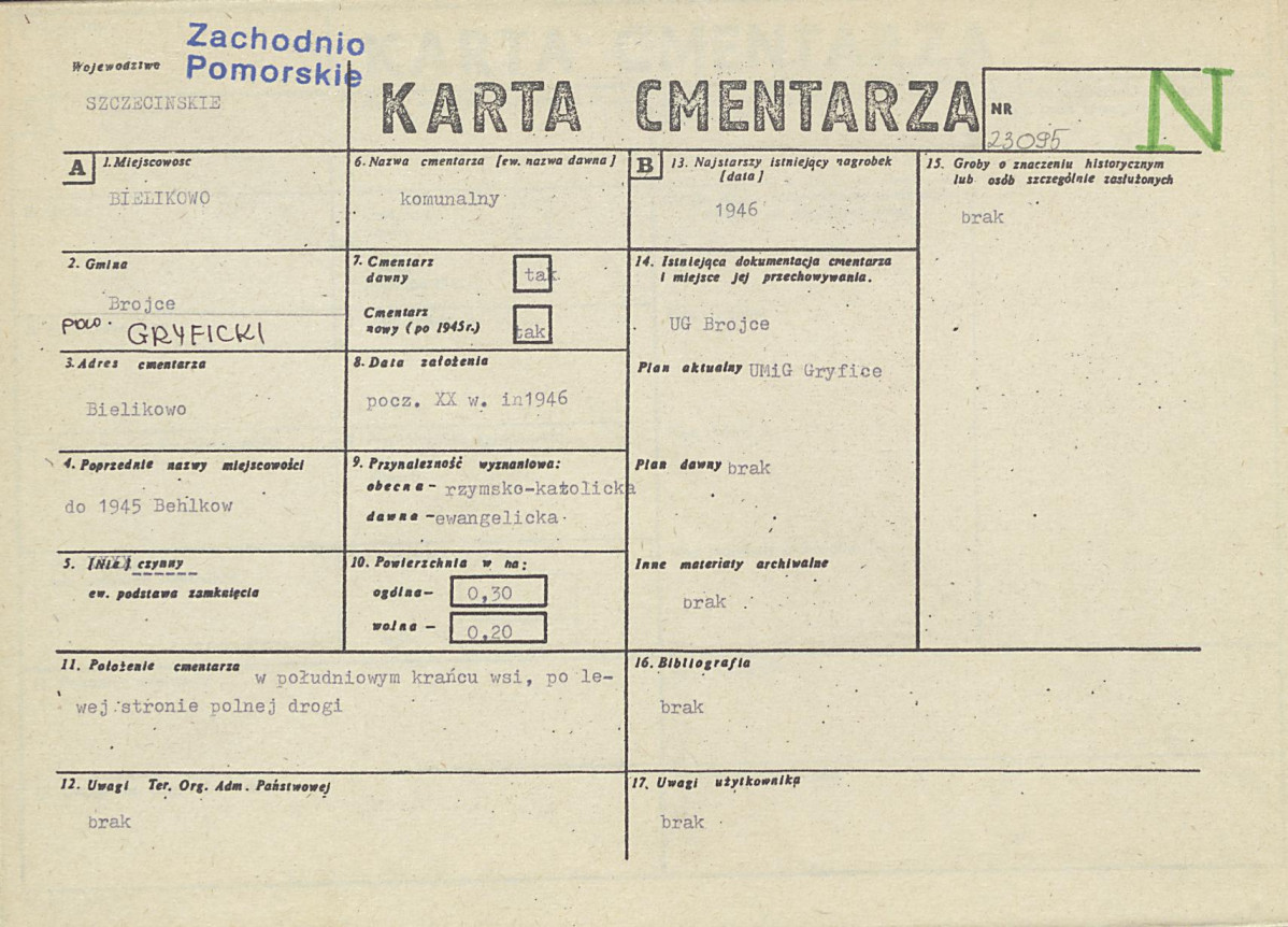 Karta cmentarza, skan nr 1