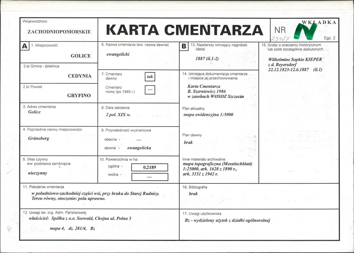 Karta cmentarza, skan nr 1