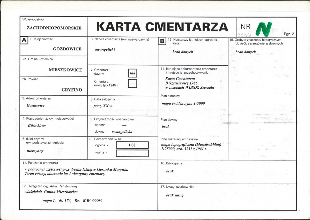 Karta cmentarza, skan nr 1