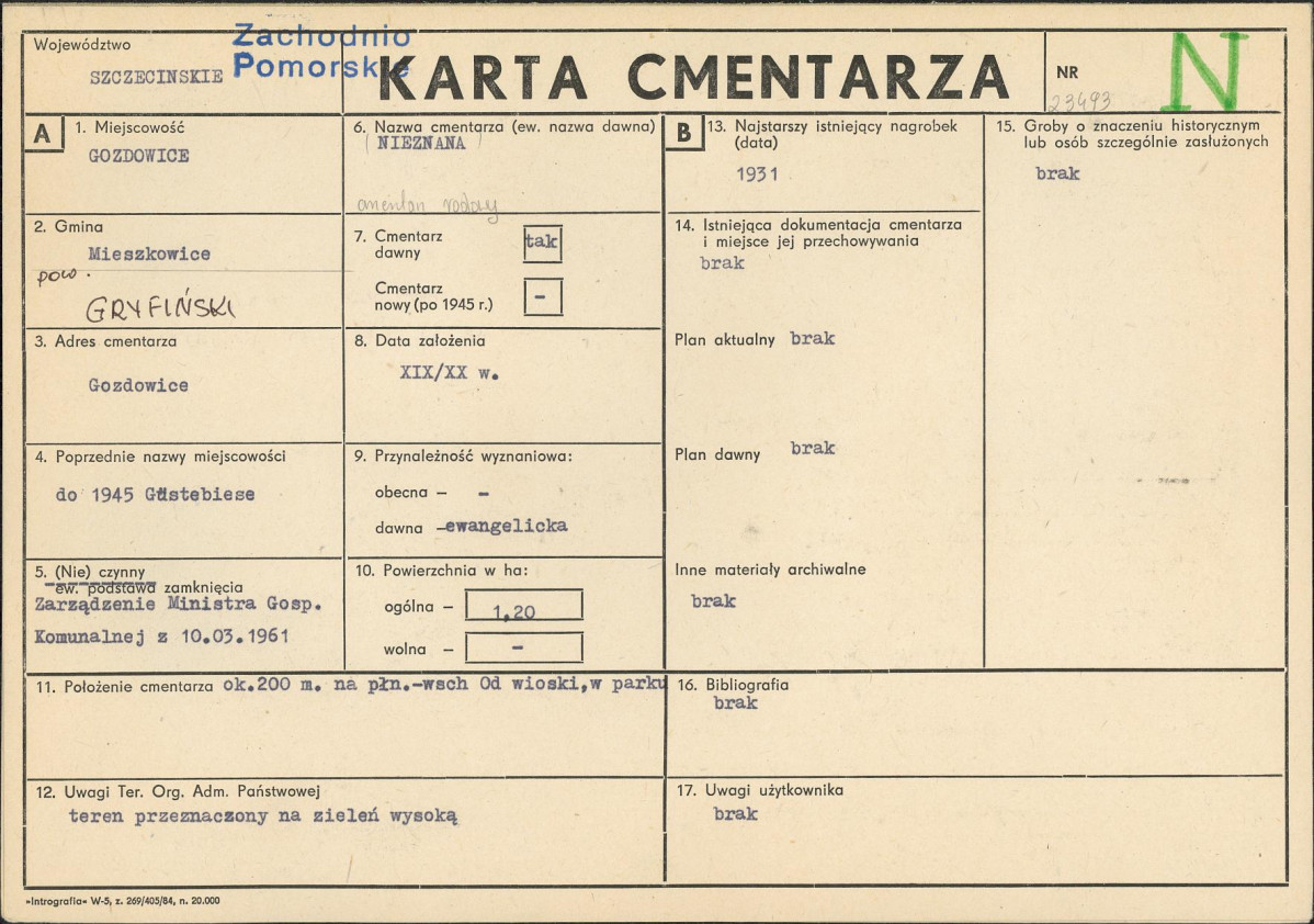 Karta cmentarza, skan nr 1