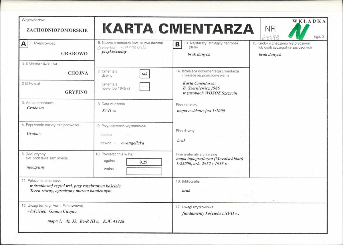 Karta cmentarza, skan nr 1