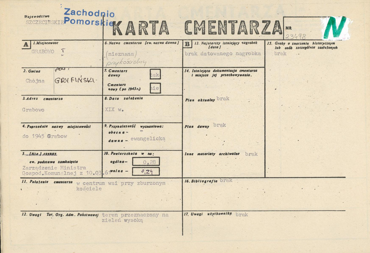 Karta cmentarza, skan nr 1